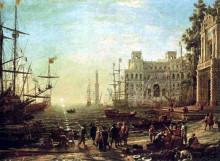 Картина "seaport" художника "лоррен клод"