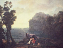 Репродукция картины "acis and galatea" художника "лоррен клод"