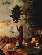Копия картины "allegory (allegory of prudence and wisdom)" художника "лотто лоренцо"