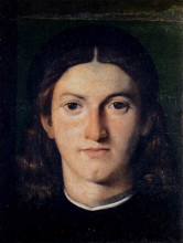 Картина "portrait of a young man" художника "лотто лоренцо"