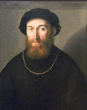 Копия картины "bust of a bearded man" художника "лотто лоренцо"