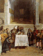 Копия картины "the presentation of christ in the temple" художника "лотто лоренцо"