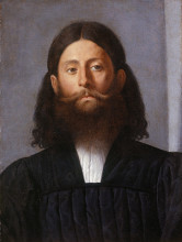 Репродукция картины "portrait of a bearded man (giorgione barbarelli)" художника "лотто лоренцо"