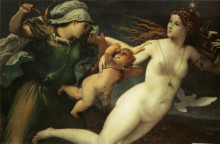 Картина "triumph of chastity" художника "лотто лоренцо"