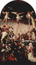 Копия картины "crucifixion" художника "лотто лоренцо"