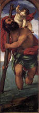 Картина "st. christopher" художника "лотто лоренцо"