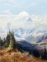 Репродукция картины "mount mckinley in mist" художника "лоуренс сидни"