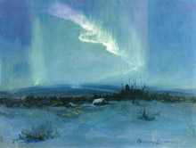 Копия картины "northern lights" художника "лоуренс сидни"
