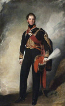 Репродукция картины "field marshal sir henry william paget" художника "лоуренс томас"