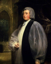 Копия картины "dr john moore, archbishop of canterbury" художника "лоуренс томас"