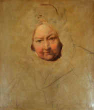 Копия картины "head of an old lady" художника "лоуренс томас"