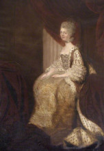 Репродукция картины "queen charlotte, wife of george iii" художника "лоуренс томас"