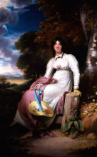Репродукция картины "sophia, lady burdett" художника "лоуренс томас"