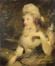 Копия картины "portrait of a lady" художника "лоуренс томас"