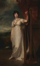 Репродукция картины "miss laura dorothea ross (mrs francis robertson)" художника "лоуренс томас"