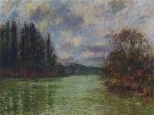 Копия картины "by the oise river" художника "луазо гюстав"