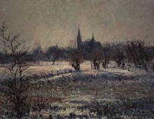 Копия картины "white frost" художника "луазо гюстав"