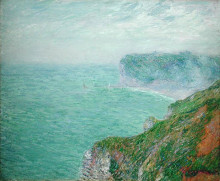 Репродукция картины "cliffs in normandy" художника "луазо гюстав"