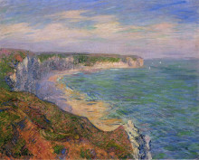 Репродукция картины "cliffs at fecamp in normandy" художника "луазо гюстав"