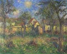 Копия картины "the garden" художника "луазо гюстав"