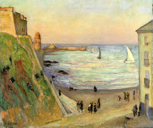 Копия картины "the port at collioure" художника "луазо гюстав"
