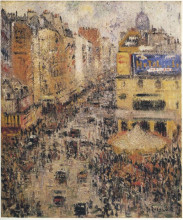 Копия картины "cligancourt street" художника "луазо гюстав"