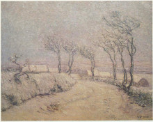 Копия картины "landscape in snow" художника "луазо гюстав"
