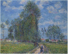 Репродукция картины "path near saint cyr vaudreuil" художника "луазо гюстав"