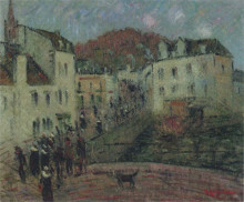 Копия картины "mill at pont aven" художника "луазо гюстав"