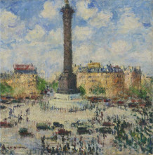Копия картины "place de la bastille" художника "луазо гюстав"
