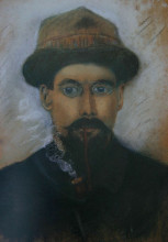 Репродукция картины "self-portrait" художника "луазо гюстав"