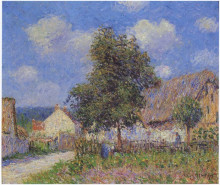 Копия картины "small farm at vaudreuil" художника "луазо гюстав"