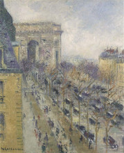 Копия картины "the arc de triomphe friedland avenue" художника "луазо гюстав"