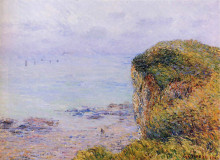 Копия картины "cliffs of puy" художника "луазо гюстав"