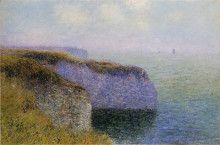 Репродукция картины "cliffs of etretat" художника "луазо гюстав"