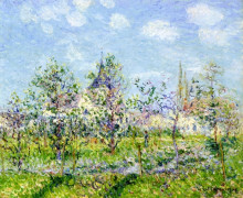 Репродукция картины "flowering orchard, spring" художника "луазо гюстав"