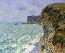 Копия картины "grainville cliff near fecamp" художника "луазо гюстав"