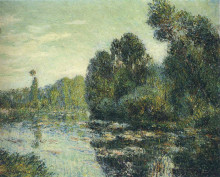 Копия картины "by the river eure" художника "луазо гюстав"