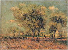 Репродукция картины "spring landscape" художника "луазо гюстав"