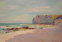 Картина "cliffs at petit dalles, normandy" художника "луазо гюстав"