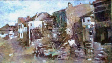 Копия картины "slums (mahalaua dracului)" художника "лучиан штефан"