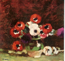 Картина "anemone flowers" художника "лучиан штефан"
