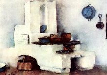 Картина "kitchen" художника "лучиан штефан"