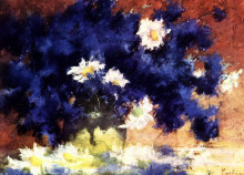 Репродукция картины "cornflowers" художника "лучиан штефан"