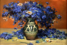 Копия картины "cornflowers" художника "лучиан штефан"