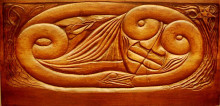 Картина "existence, wooden bed panel" художника "лякомб жорж"