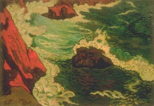 Копия картины "the gray sea" художника "лякомб жорж"