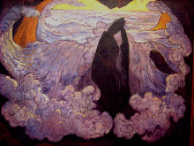 Копия картины "the violet wave" художника "лякомб жорж"