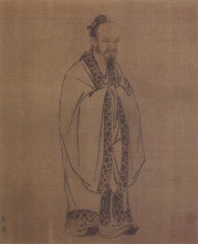 Копия картины "confucius" художника "ма юань"