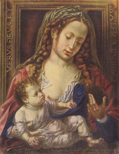 Картина "madonna and child" художника "мабюз"
